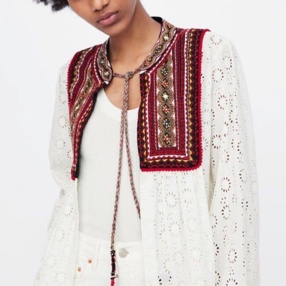 Zara embroidered jacket - Picture 2 of 2